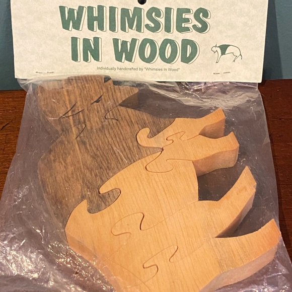 New Buffalo Bison Wood Puzzle - Handmade in Montana - Picture 3 of 5